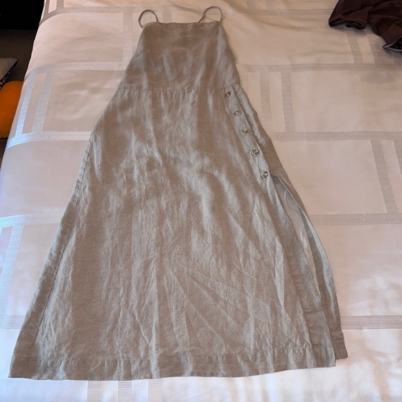 Gorgeous Rowie the label brown midi dress with cross back.  Never worn. - Picture 6 of 15